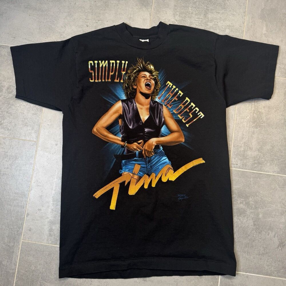 Vintage Tina Turner "Simply The Best" T-Shirt 1993 Single Stitch - Large